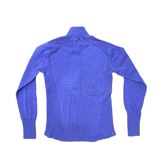 Eddie Bauer Purple Half Zip Sweater Pullover Size M - Picture 3 of 6